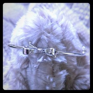 Kate Spade Silver Tone Bow Bracelet